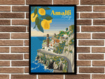 Amalfi Coast Metal Sign