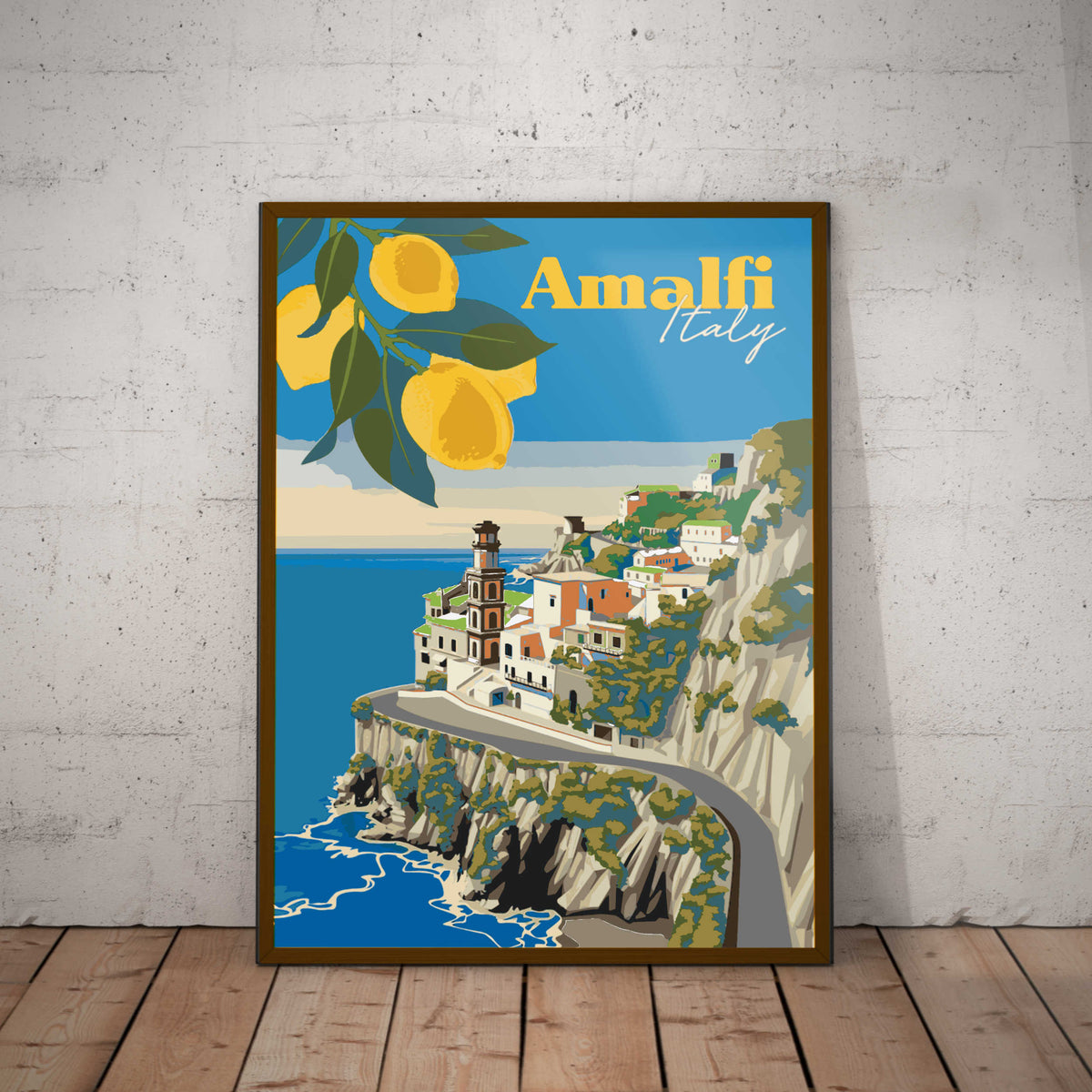 Amalfi Coast Paper Poster