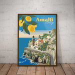 Amalfi Coast Paper Poster