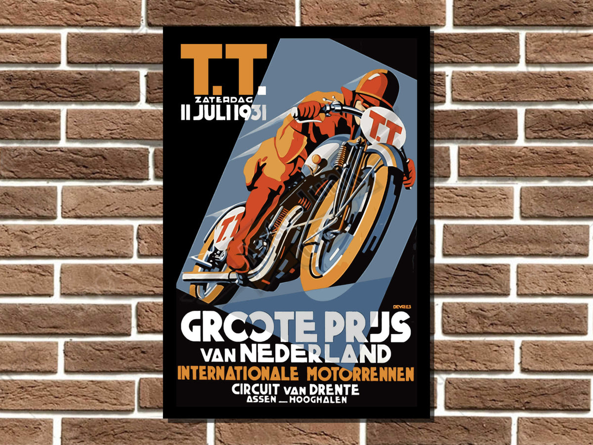 TT Races Zaterdag 1931 Metal Sign