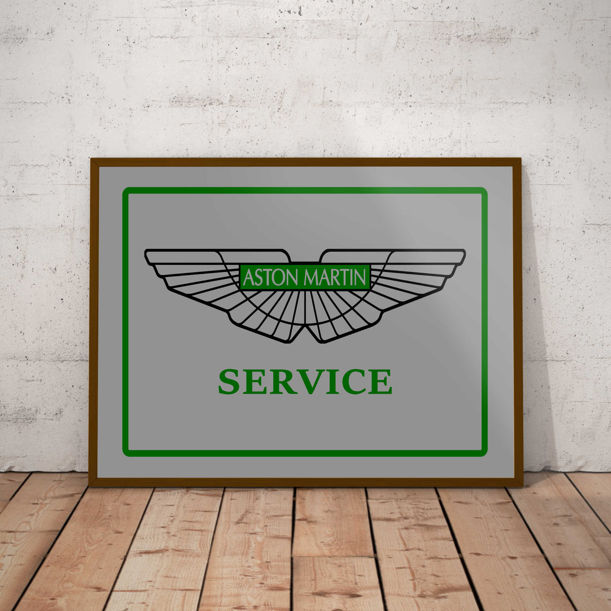 Aston Martin Service Paper Poster