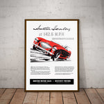 Austin Healey Paper Poster