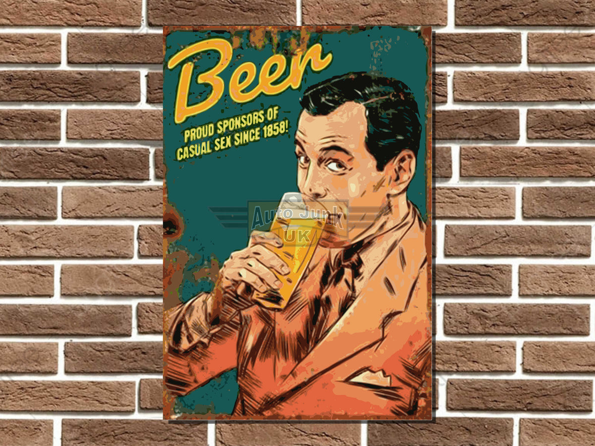 Beer Proud Sponsors Metal Sign