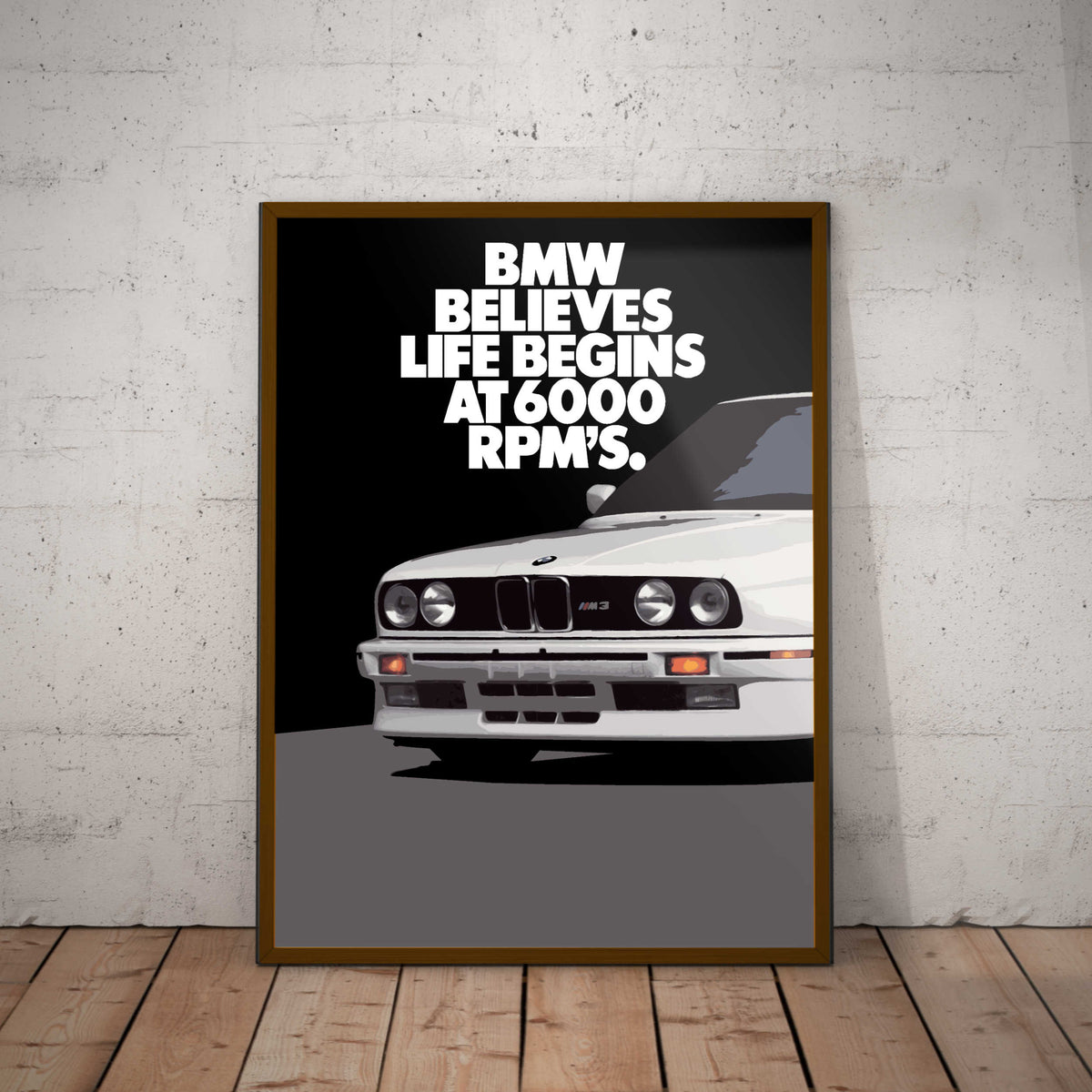 BMW E30 M3 Paper Poster