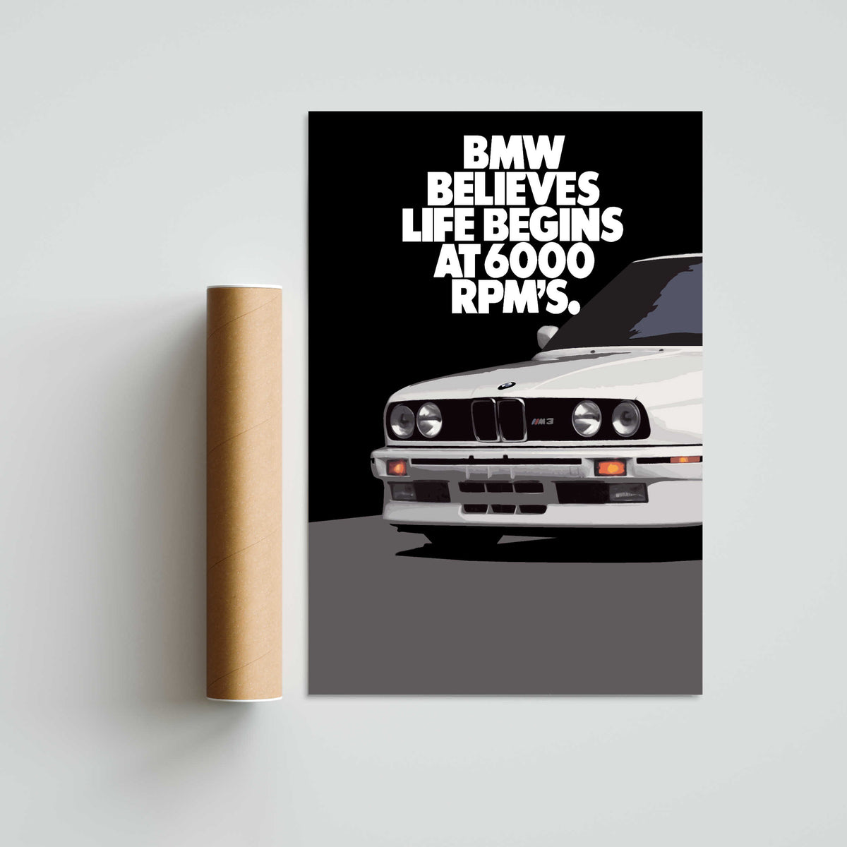 BMW E30 M3 Paper Poster
