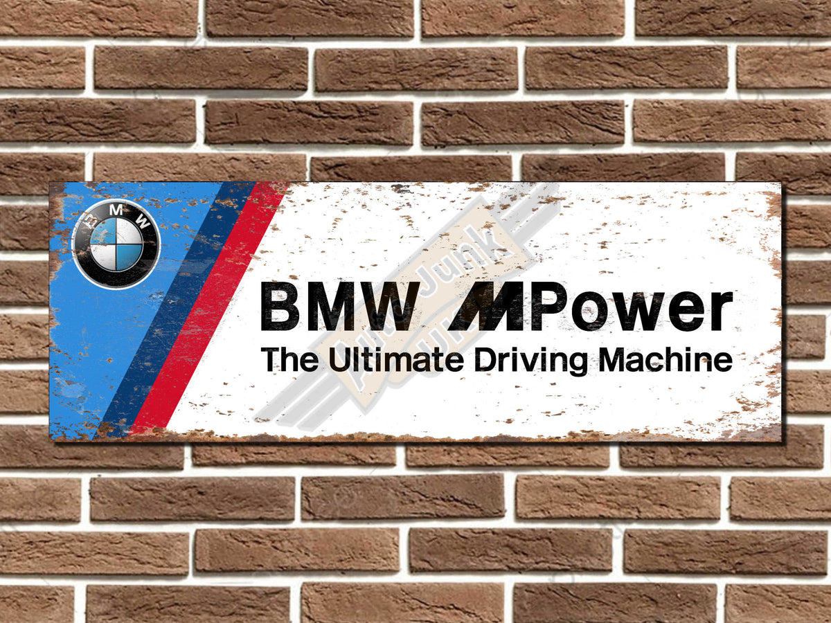 BMW M Power Metal Sign