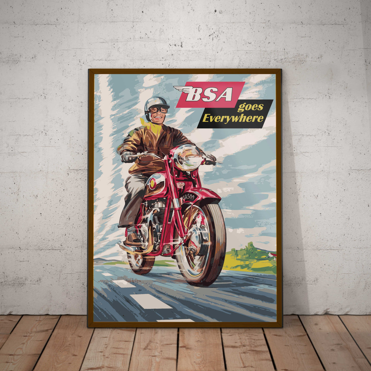 BSA Goes Everywhere Paper Poster