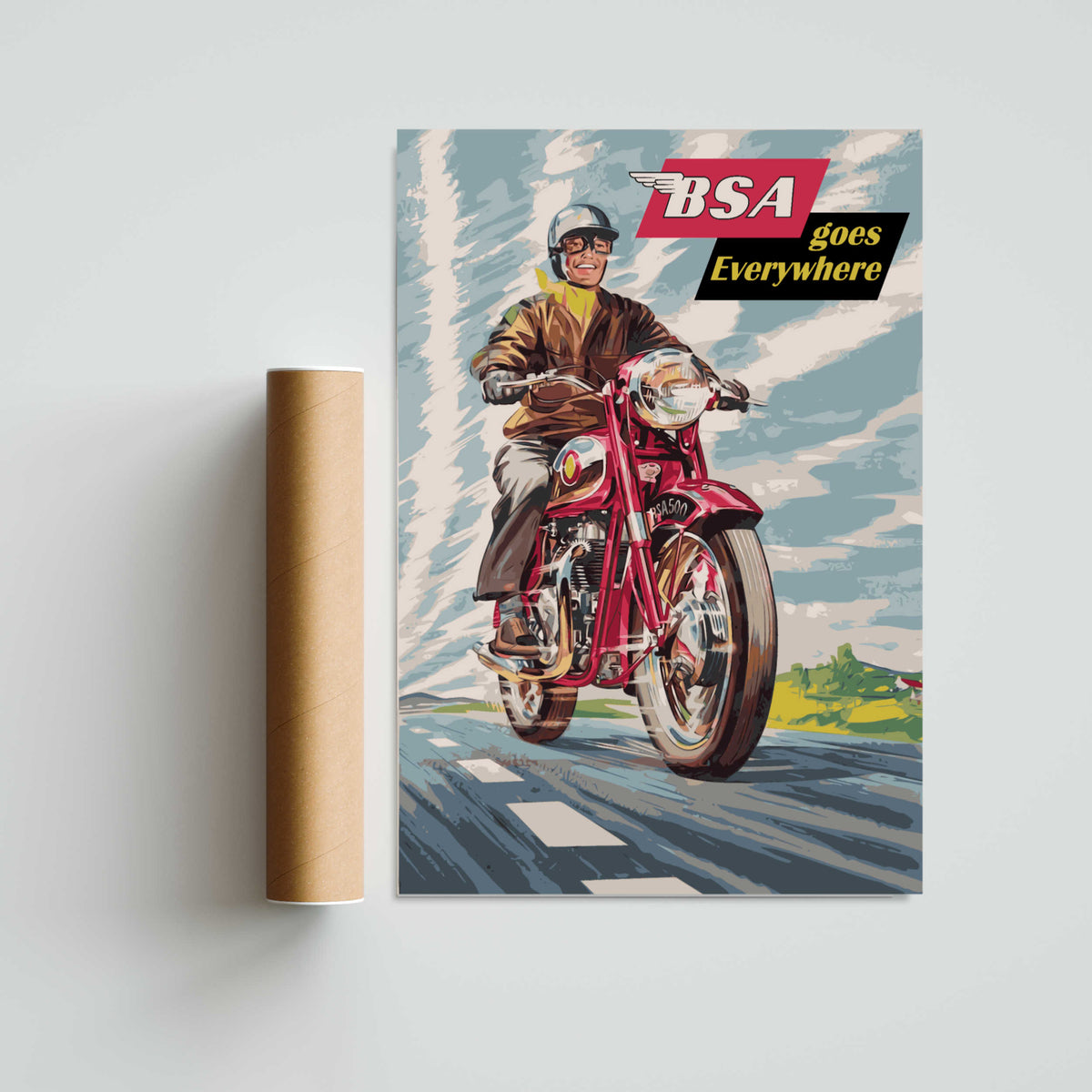 BSA Goes Everywhere Paper Poster