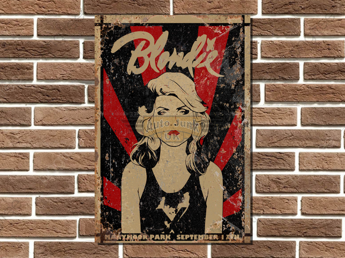 Blondie Metal Poster Sign
