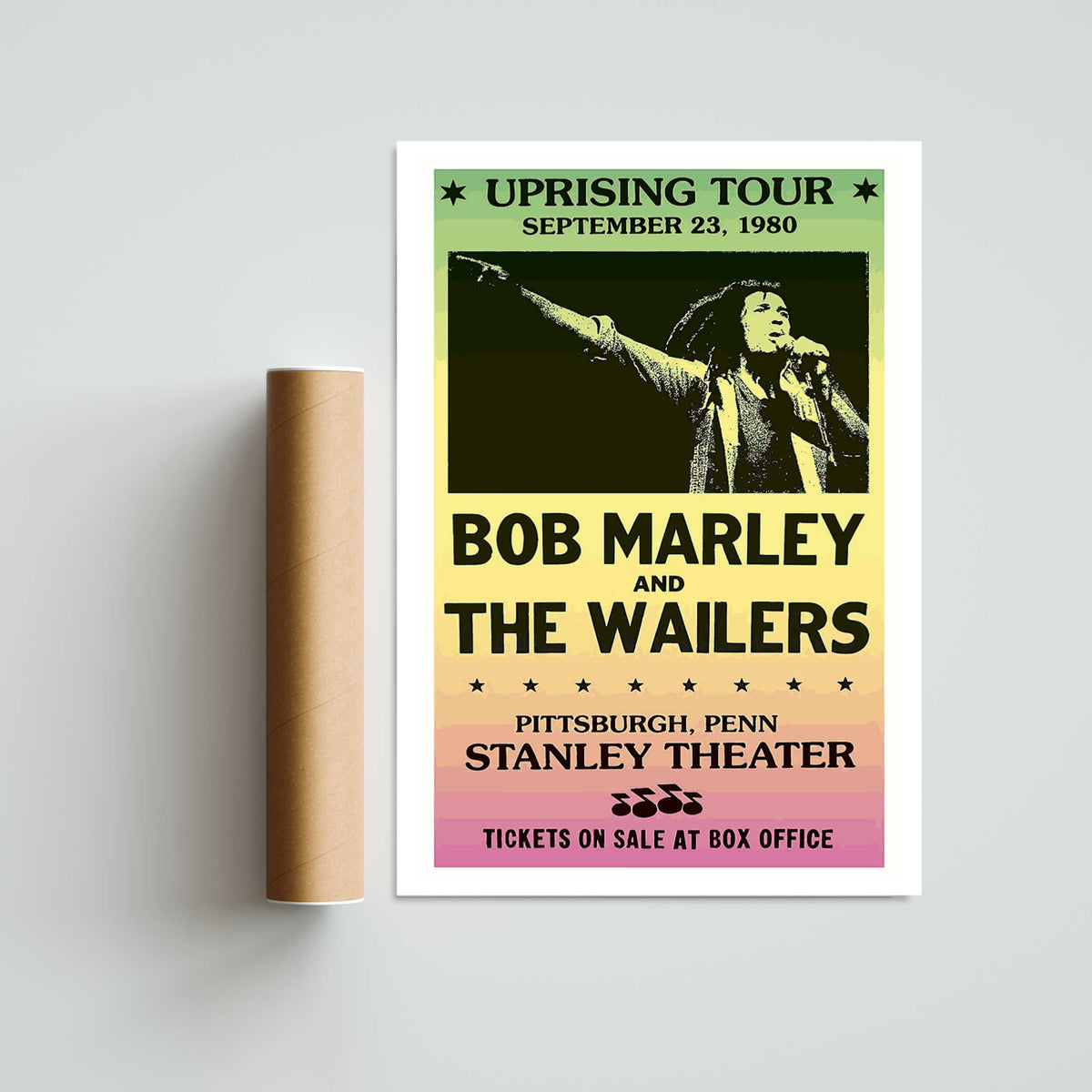 Bob Marley and The Wailers Paper Poster
