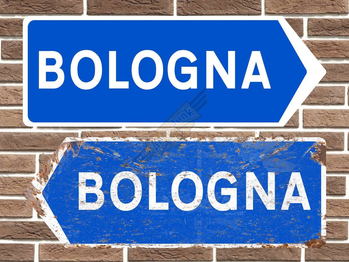 Bologna Metal Road Sign