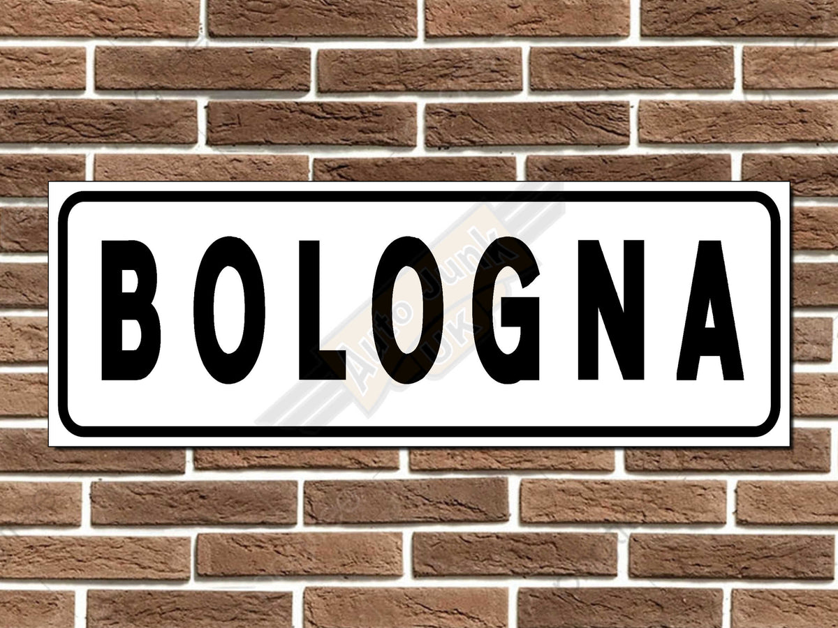 Bologna Italian Street Sign
