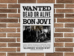 Jon Bon Jovi Metal Poster Sign