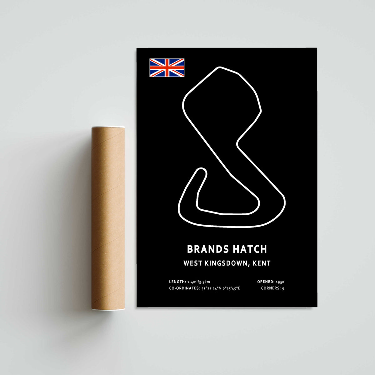 Brands Hatch Circuit Paper Poster