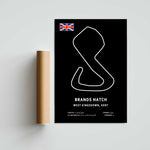 Brands Hatch Circuit Paper Poster