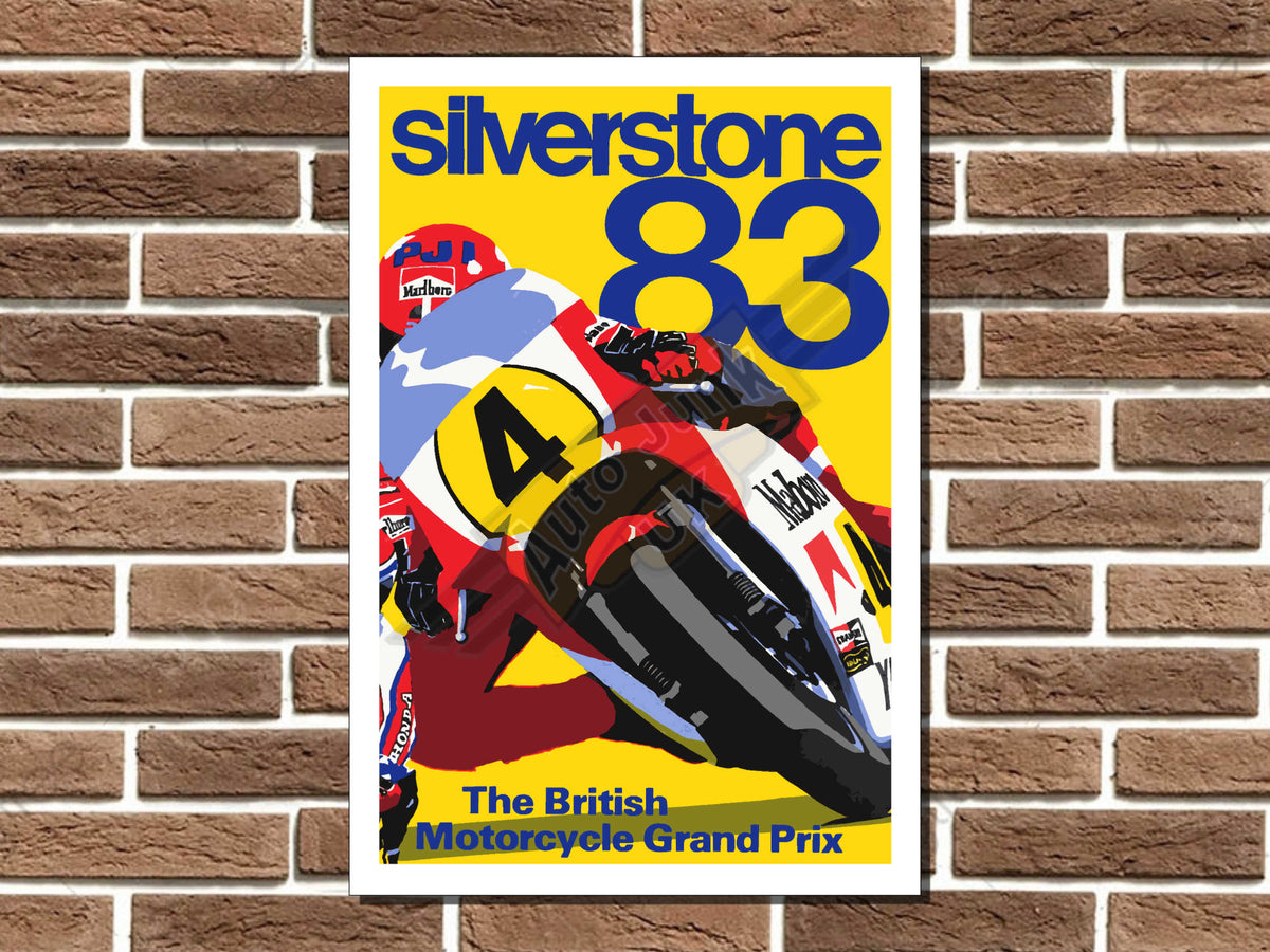 British Motorcycle Grand Prix 1983 Metal Sign