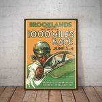 Brooklands 1000 Miles Race Paper Poster