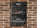 Bugatti Chiron Metal Poster Print