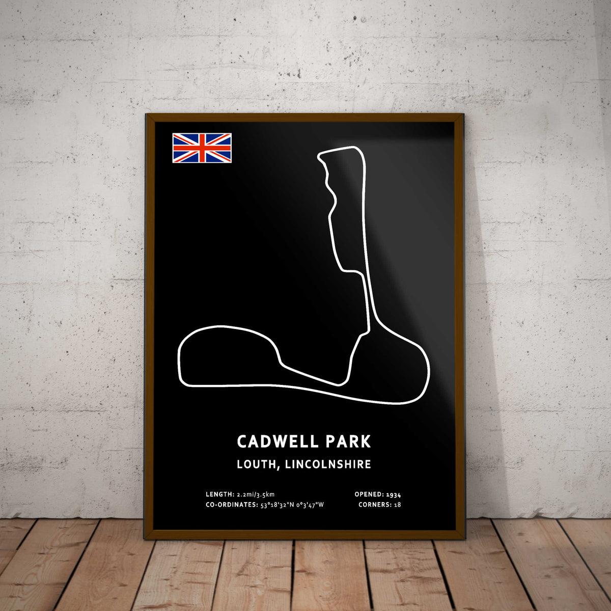 Cadwell Park Circuit Paper Poster