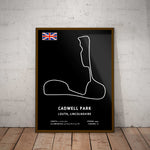 Cadwell Park Circuit Paper Poster