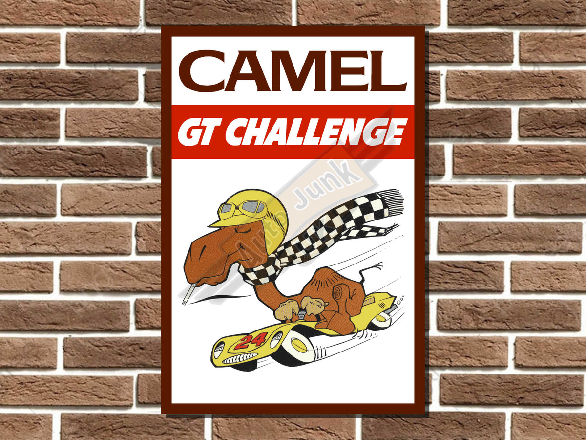Camel GT Challenge Metal Sign