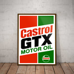 Castrol GTX Motor Oil Paper Poster