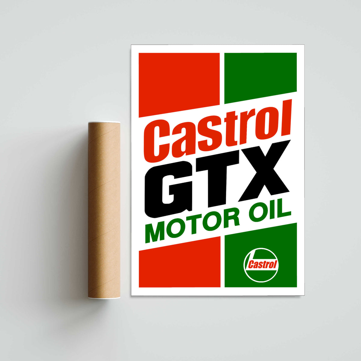 Castrol GTX Motor Oil Paper Poster