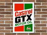 Castrol GTX Motor Oil Metal Sign