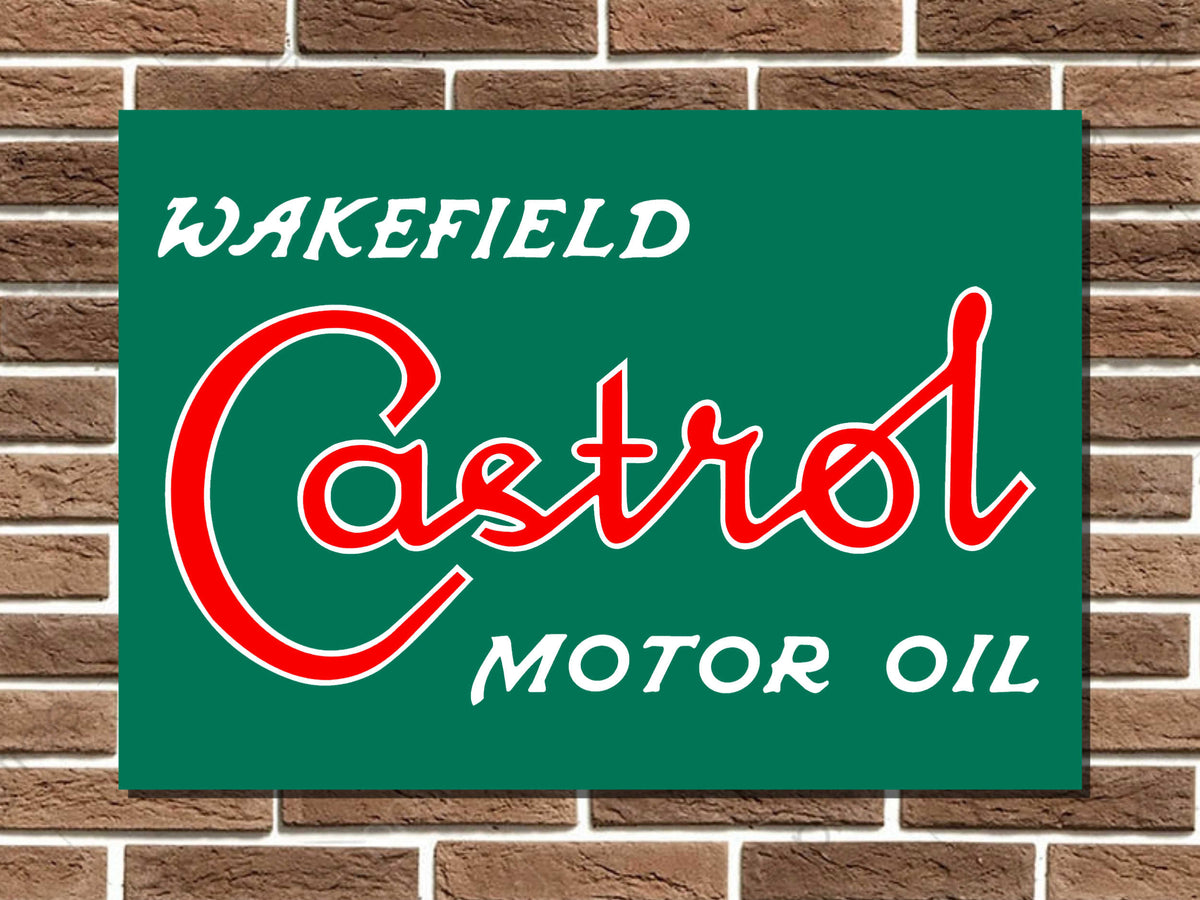 Castrol Wakefield Motor Oil Metal Sign