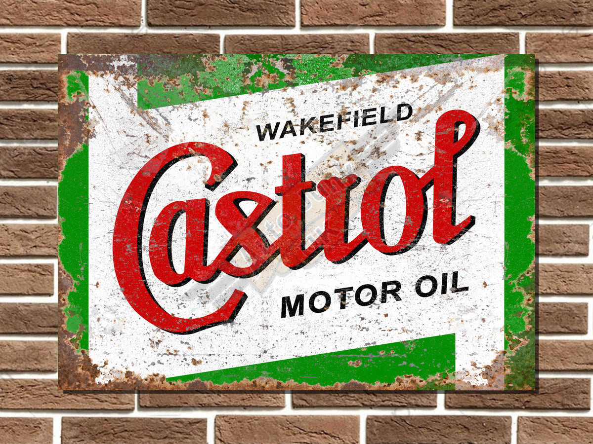 Castrol Motor Oil Metal Sign