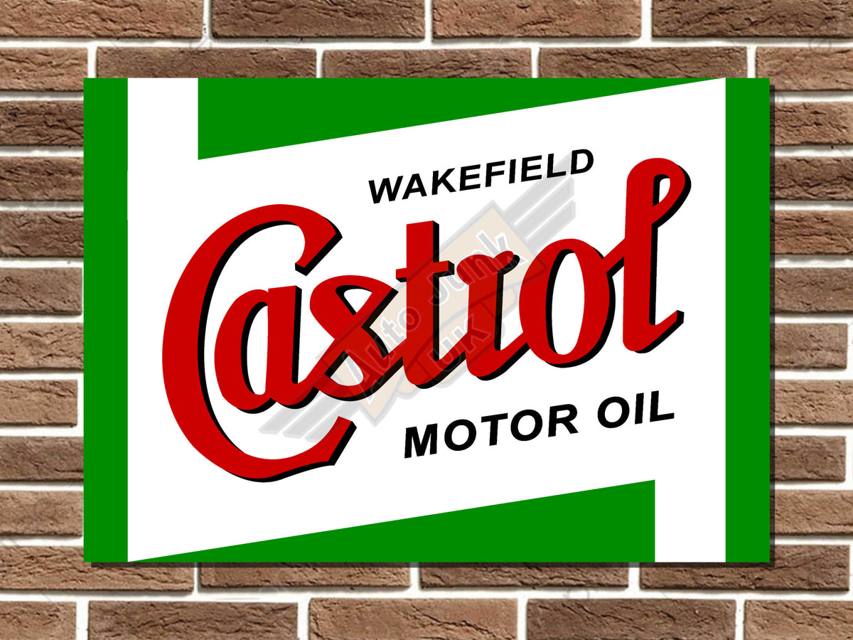 Castrol Motor Oil Metal Sign
