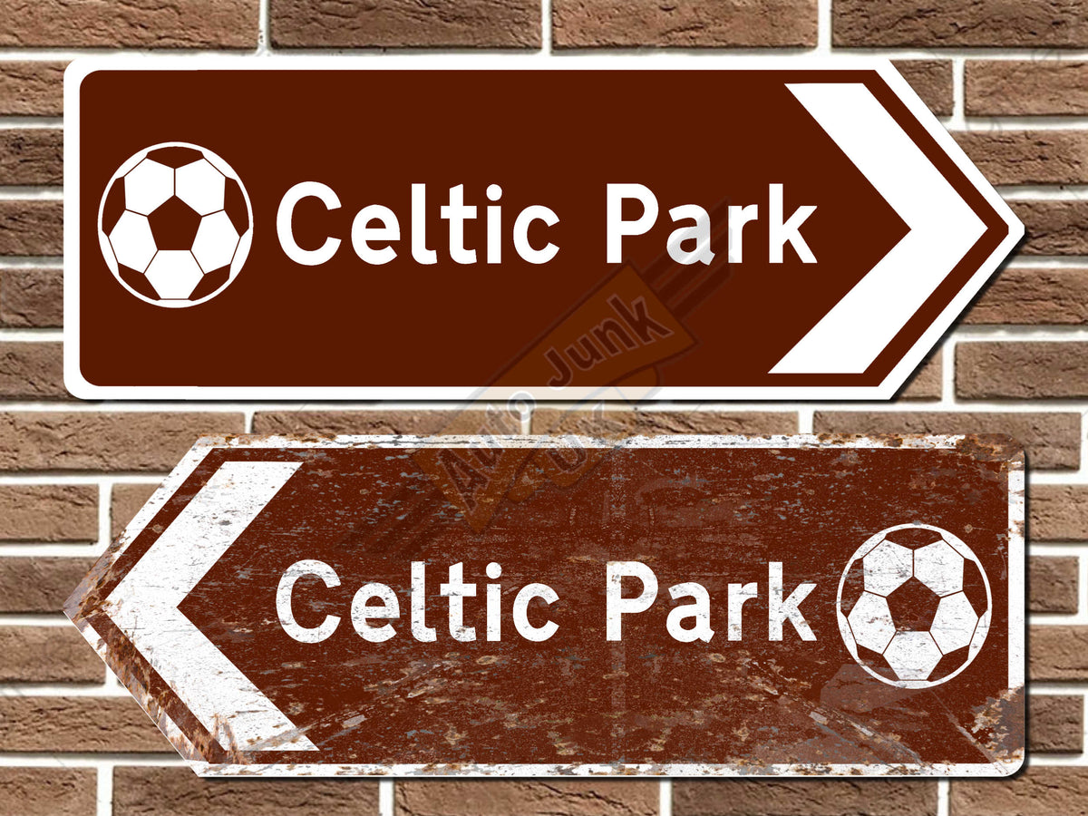 Celtic Park Football Metal Road Sign