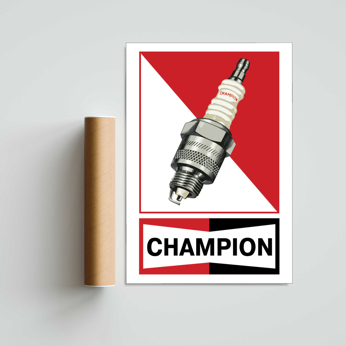 Champion Spark Plugs Paper Poster
