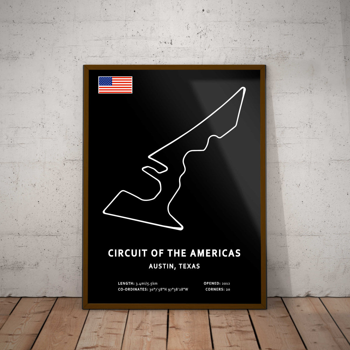 Circuit of The Americas Circuit Paper Poster