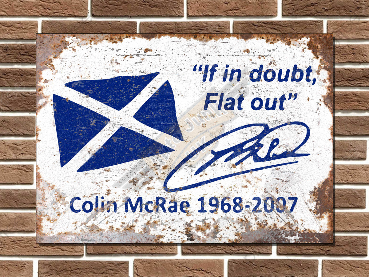 Colin McRae Metal Sign
