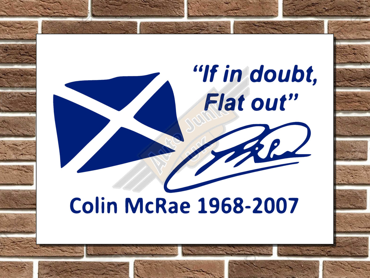 Colin McRae Metal Sign