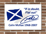Colin McRae Metal Sign