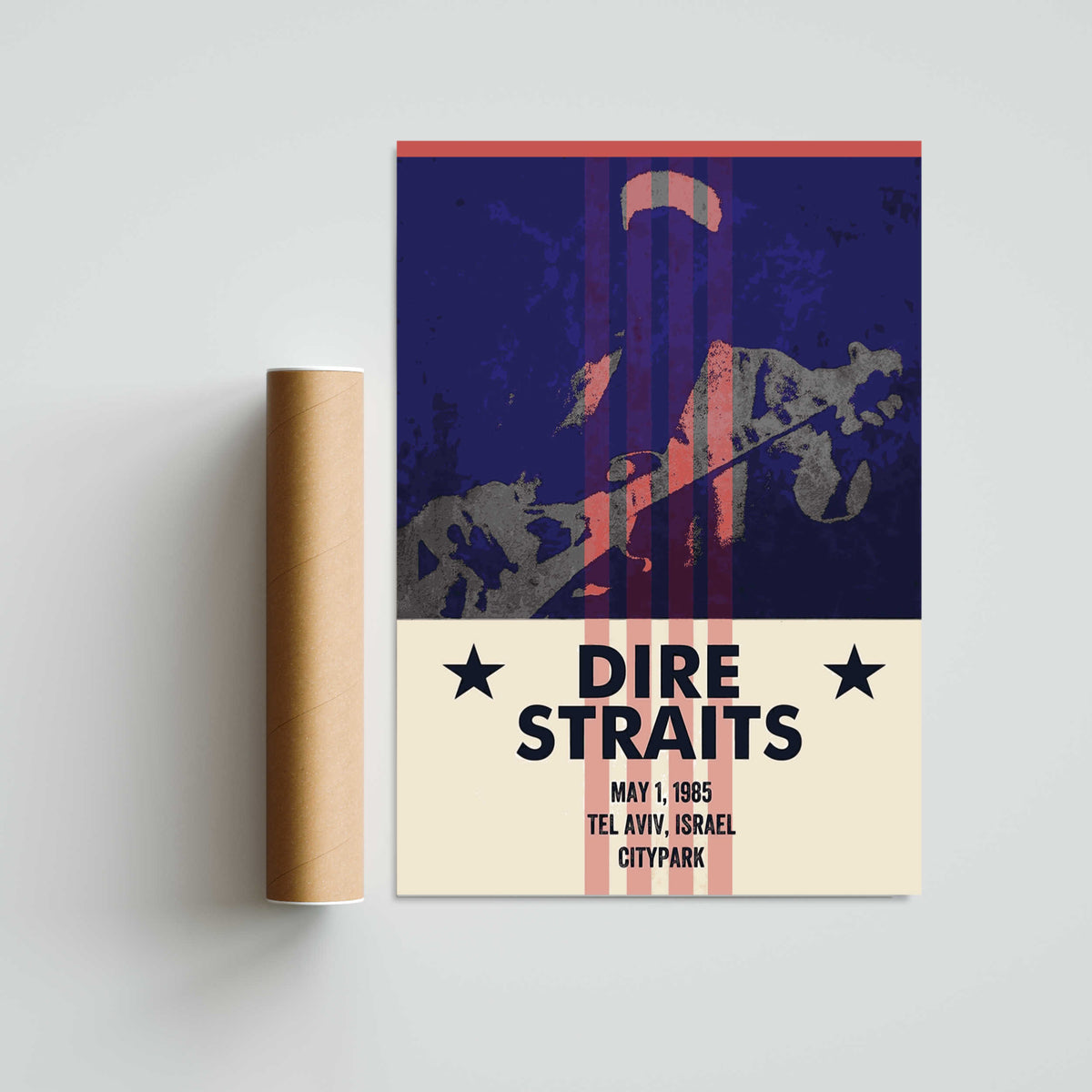 Dire Straights Paper Poster