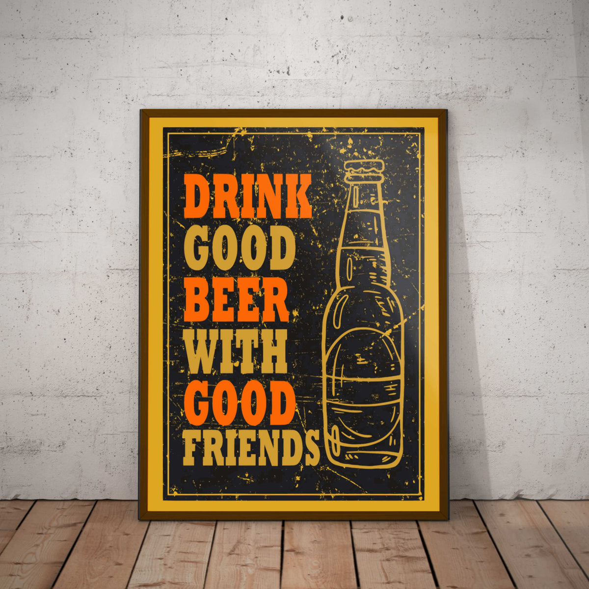 Drink Good Beer Paper Poster