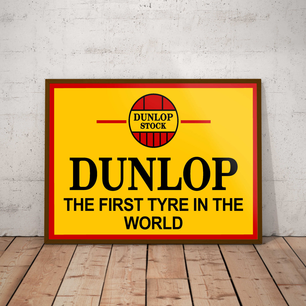Dunlop Stock Tyres Paper Poster