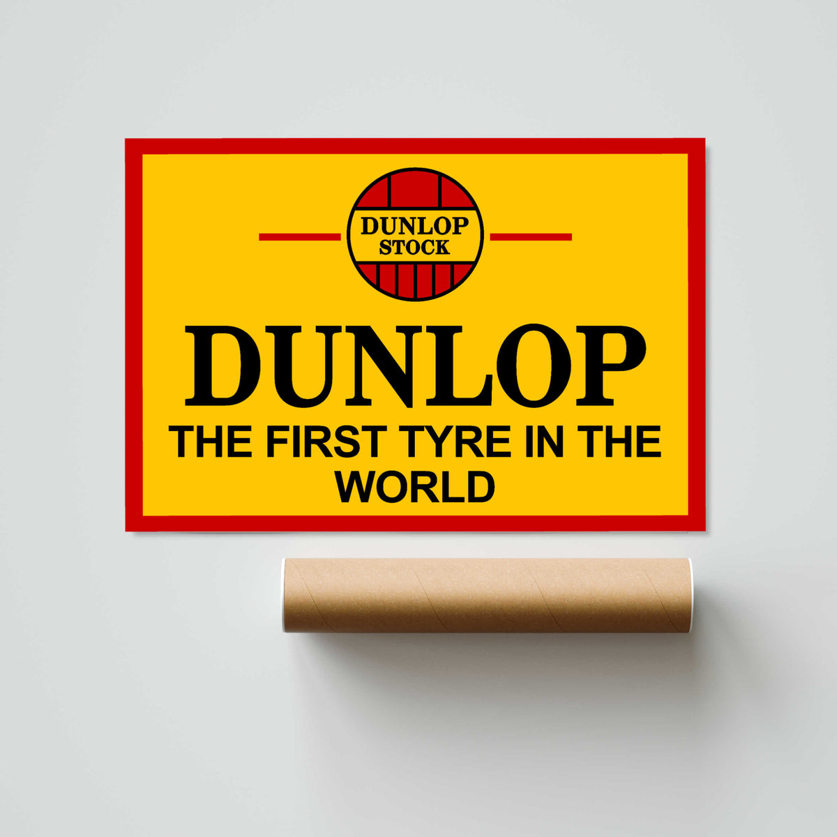 Dunlop Stock Tyres Paper Poster