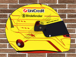 Lewis Hamilton Replica Ferrari Helmet Wall Plaque