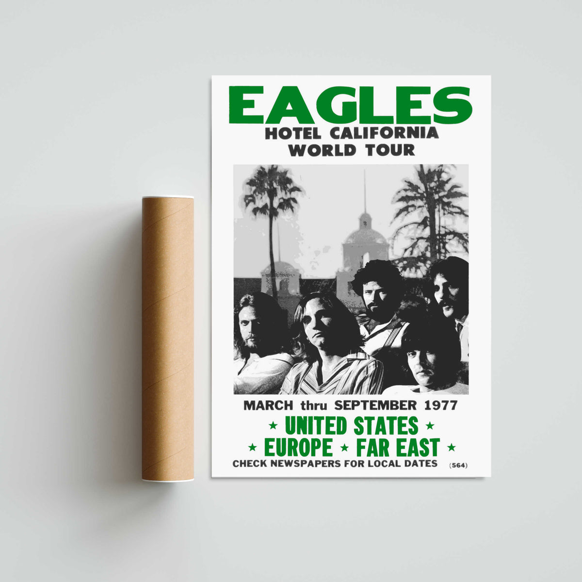 Eagles Hotel California Paper Poster