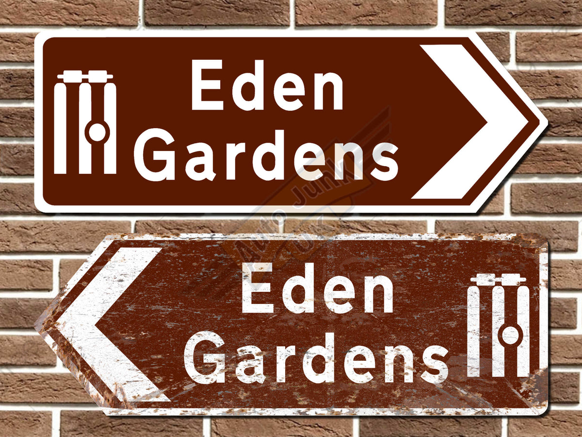 Eden Gardens Cricket Ground Metal Road Sign