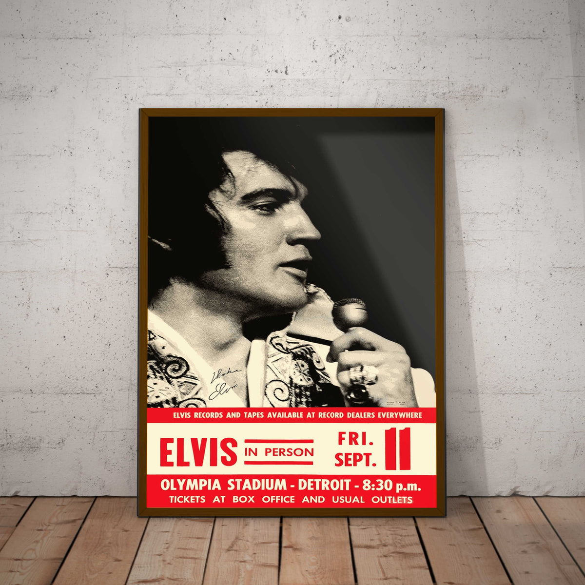 Elvis Presley in Person Paper Poster