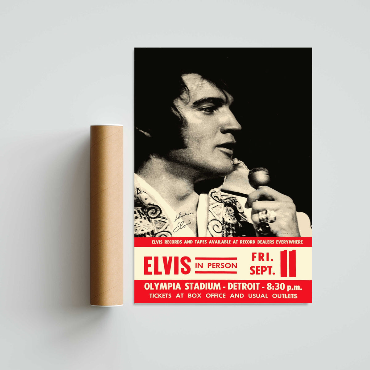 Elvis Presley in Person Paper Poster