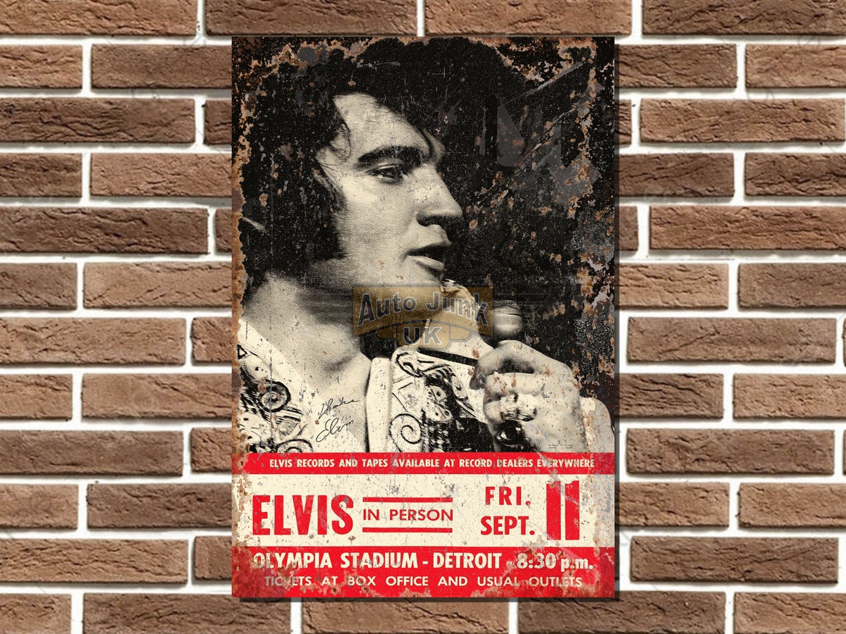Elvis Presley Metal Poster Sign