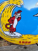 Esso Aviation Gasoline Enamel Sign