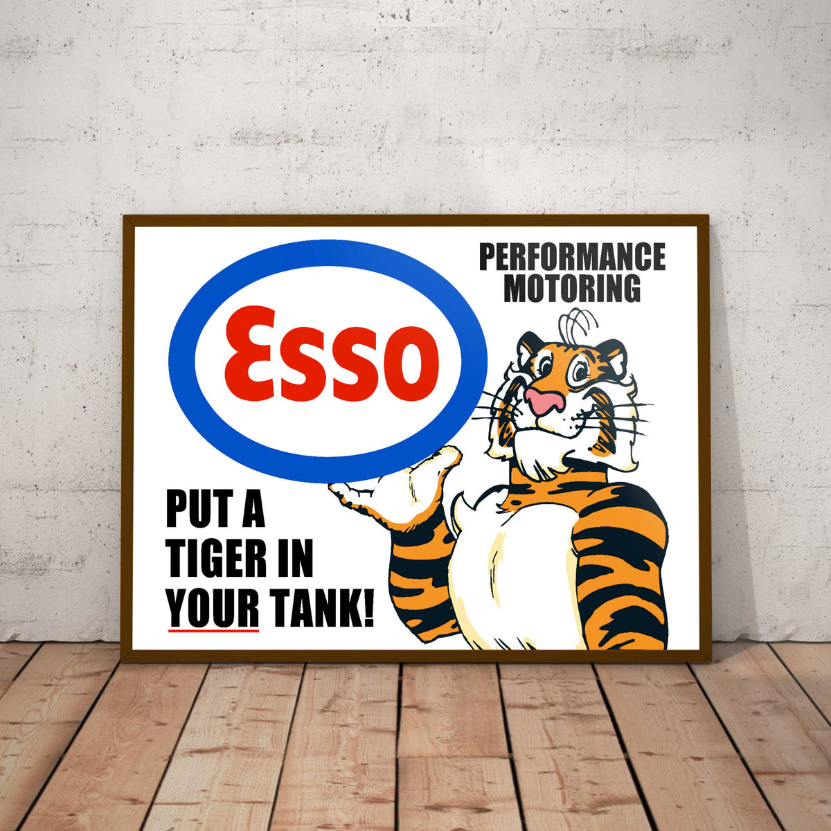 Esso Tiger Paper Poster