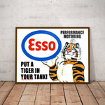 Esso Tiger Paper Poster